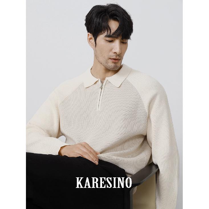 Fall Winter Men New Cardigan Sweater American Retro Casual Laid-Back Style V-neck Sweater Men's Solid Color Inner Wear