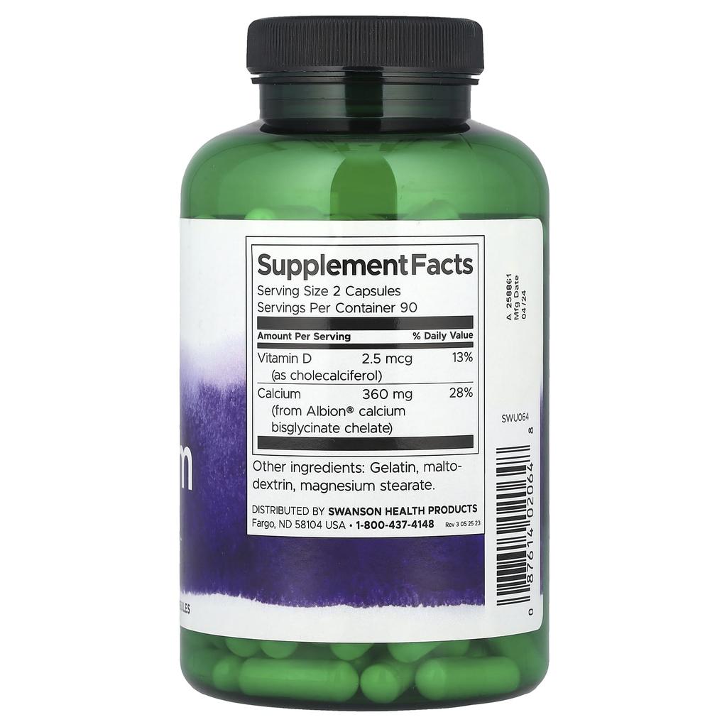 Albion® Calcium, 180 Capsules