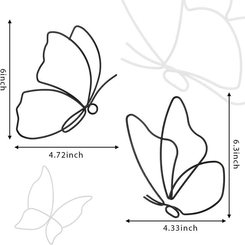 Schmetterling Metall Wandkunst Dekoration - Innen Eisenkunst Handwerk Wandaufkleber
