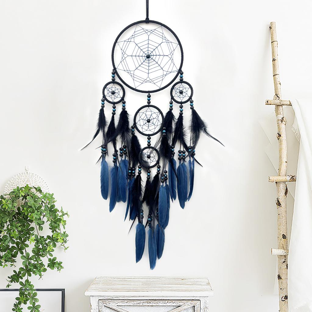 4 Colors Vintage Dream Catcher Feathers Handmade Ornaments Wind Chimes Bedroom Decorations Home Decor Birthday Festival Gifts