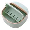 Bad Ablauf Seife Box Wand Montiert ABS Seife Box Mit Deckel Wasserdichte Seifenschale Lagerung Box Reise Veranstalter Fall Lagerung