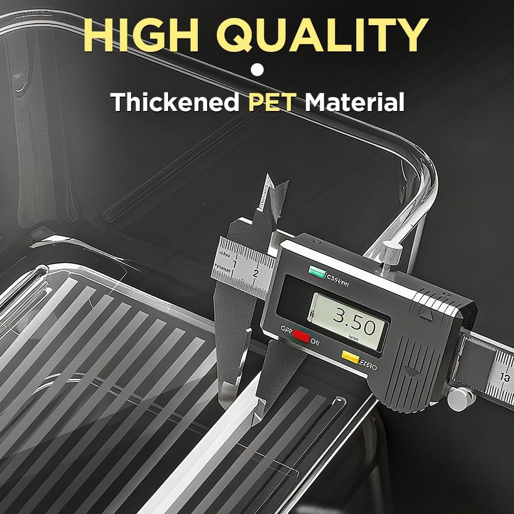 CD Storage Case 2 Pack, Clear CD Organizer, Hold Up To 48 Jewelry Cases