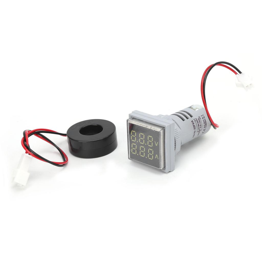 AD16‑22FVA 2in 1 Voltmeter Ammeter Voltage Current Meter Tester Measuring Indicator