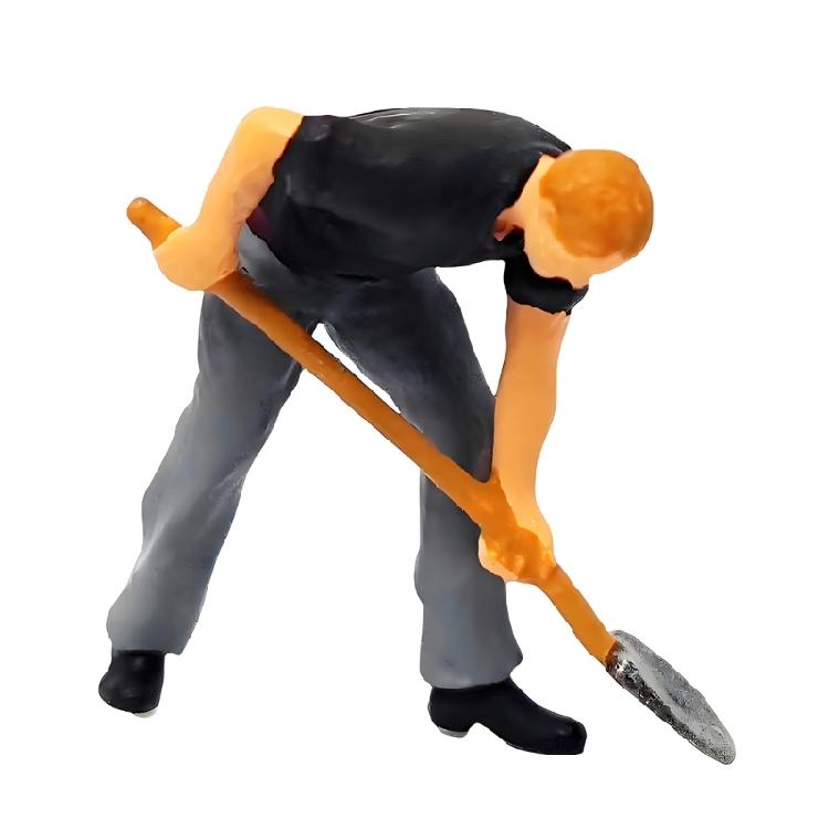 Highly Detailed 1:64 Miniature Construction Team Digging Scene Resin Model Upgrades Great for Collectors & Enthusiasts