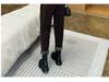 Women's Plus Velvet Corduroy Suit - Autumn/Winter Fashionable Plus Size Loose-Fit Coffee Two-Piece Set