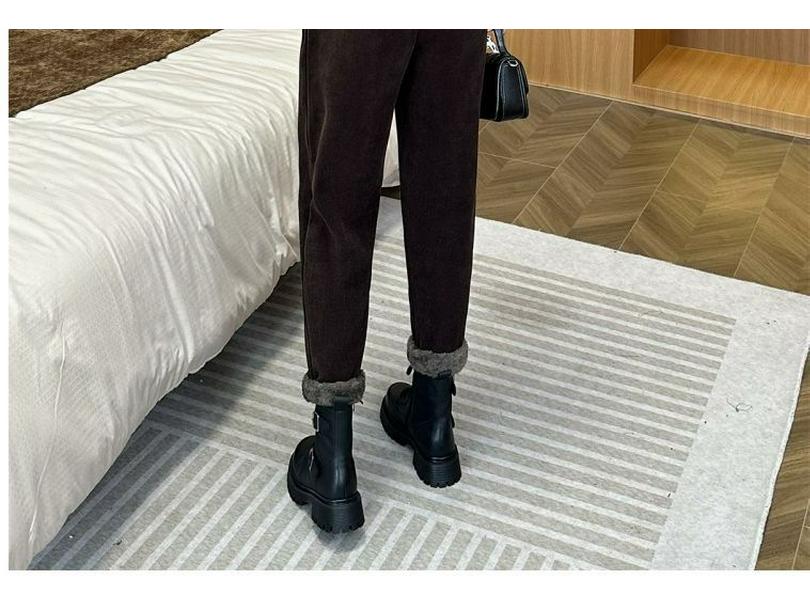 Women's Plus Velvet Corduroy Suit - Autumn/Winter Fashionable Plus Size Loose-Fit Coffee Two-Piece Set