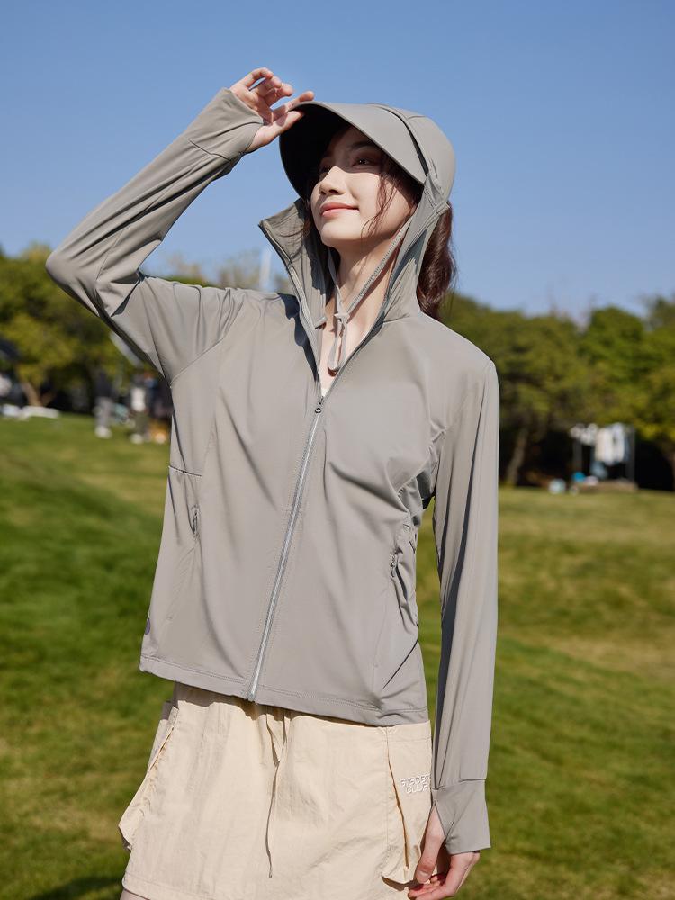 Ice Silk UV Protection Clothing: Unisex Outdoor Sun Shield with Detachable Hood for Cycling, Running, and Fishing