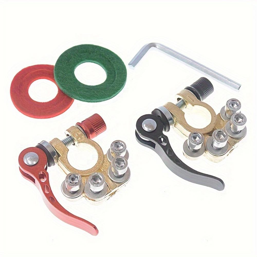 

2 роз єми для клем акумулятора, 4 швидкознімні від єднувачі клем акумулятора, потовщений затискач для клем автомобільного акумулятора