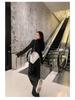 Korean Elegant Slimming Two-Piece Sportswear Set for Women - High Neck Cardigan Hoodie & Long Pants for Spring/Autumn.