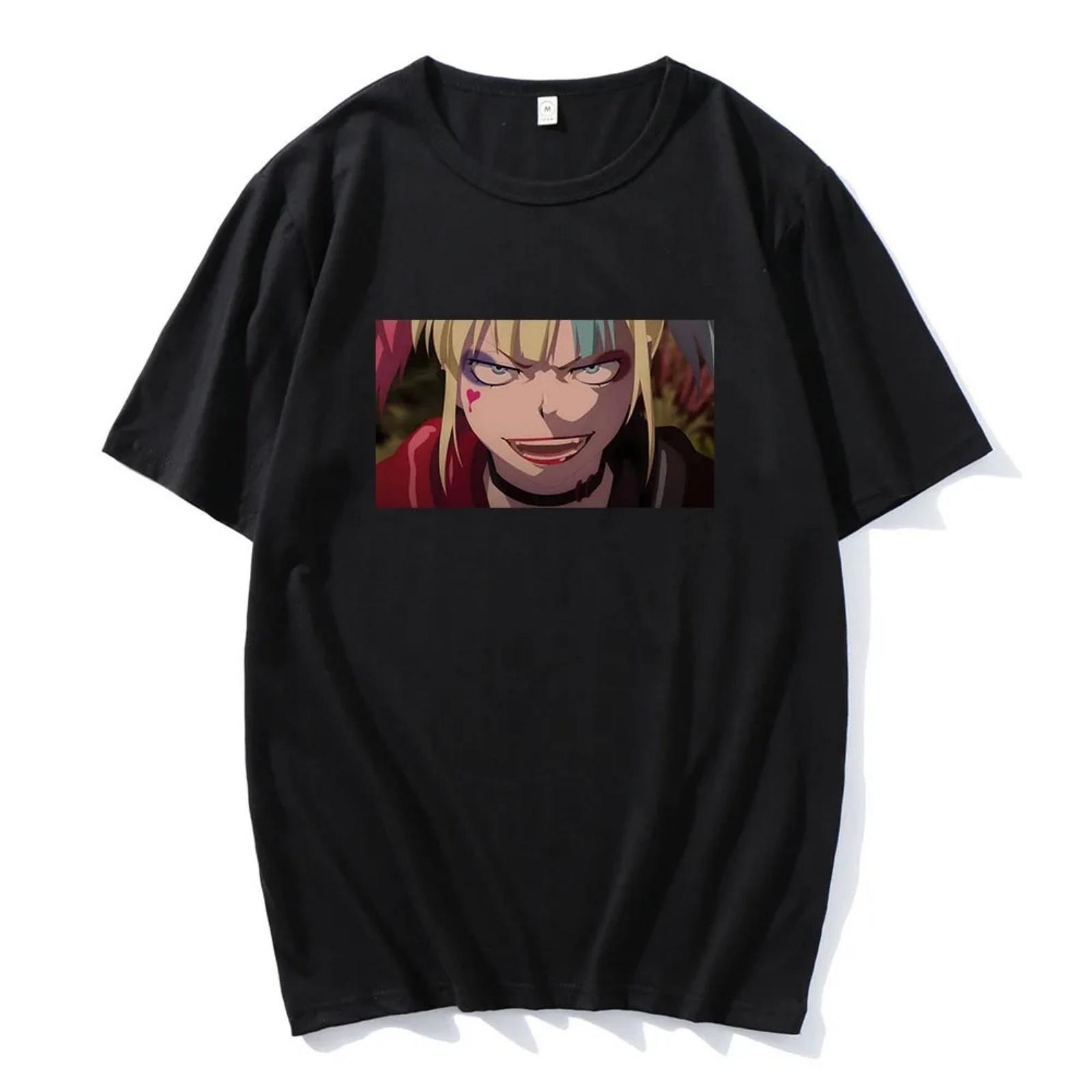 Anime Printing Tees Suicide-Squad ISEKAI T-shirt Camisetas Short Sleeve Cotton Unisex Tee-shirt Ropa Hombre Unisex Summer Tshirt XXXXXL разноцветный