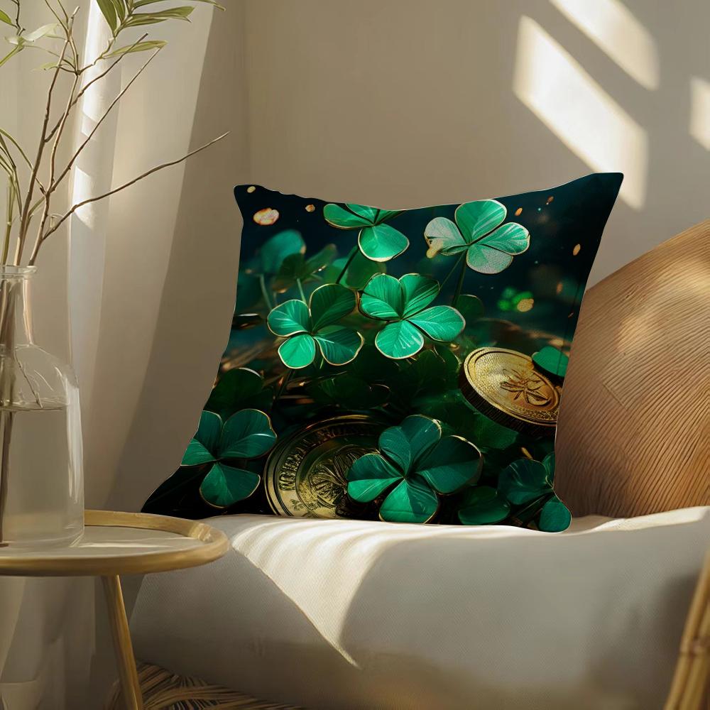 St.Patrick'S Day  Pillow Case Pillowcase, Double-Sided Printed, Sofa Cushion, Bedroom Headboard
