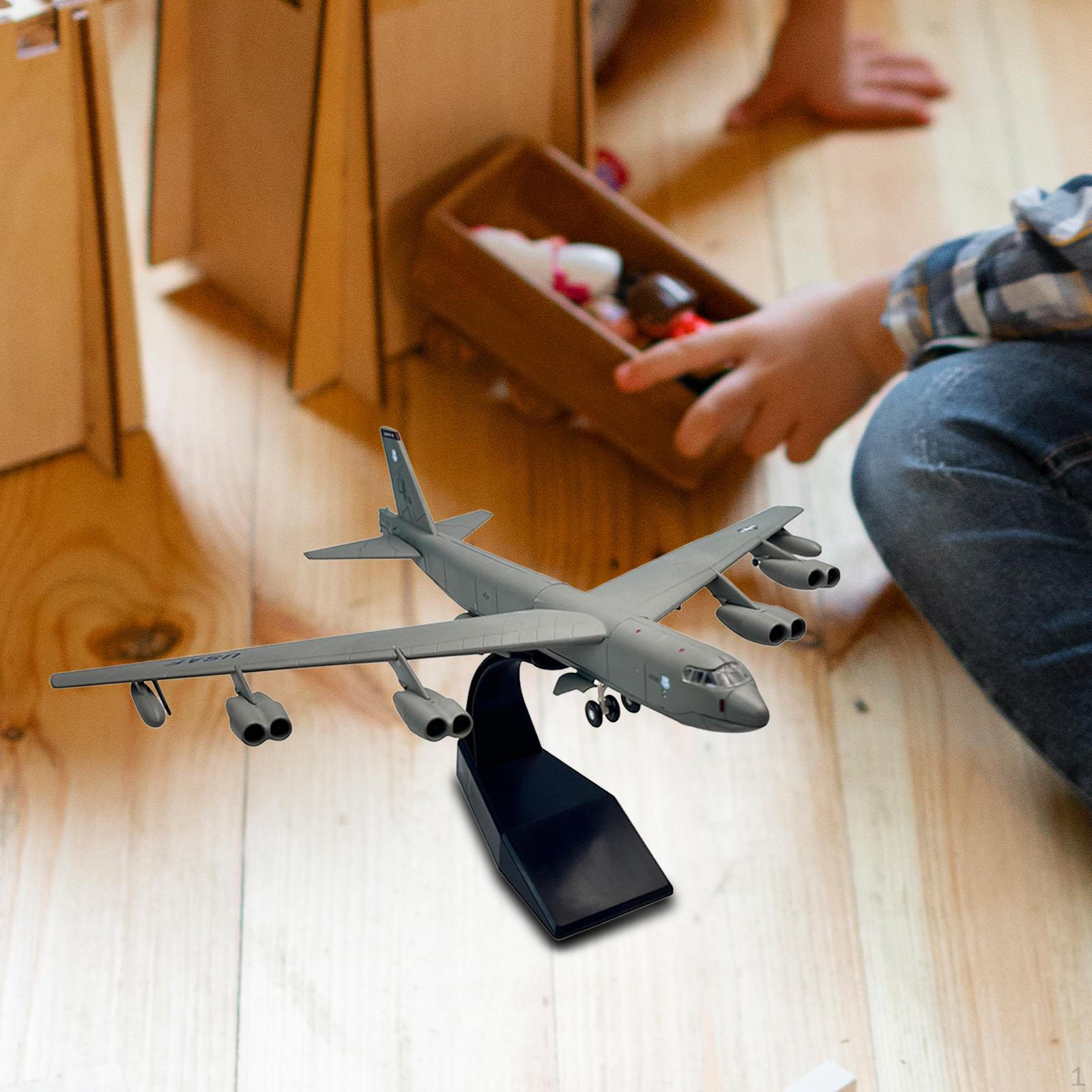 

1:200 B52 Long Range Model with Base Airplane Fighter Plane for Office Home Bookshelf Aviation