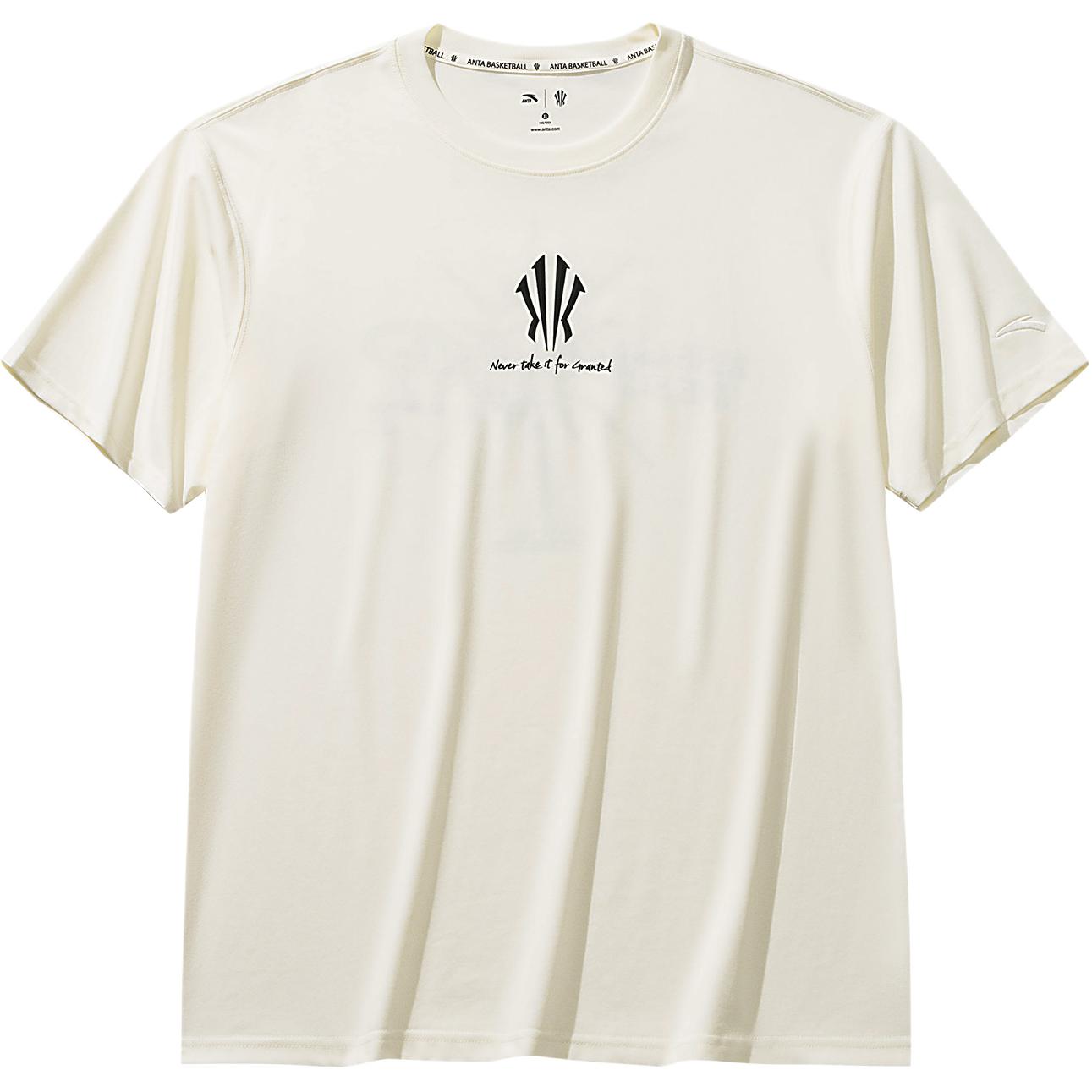 Anta Kyrie Series Breathable Loose Pullover Short Sleeve T-Shirt Unisex Tops 172621111-1 XS