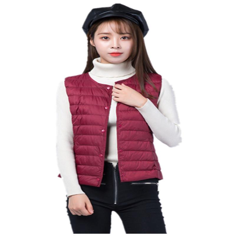 New Women's Light Down Vest Women's Vest Light Down Liner Women's Plus Size