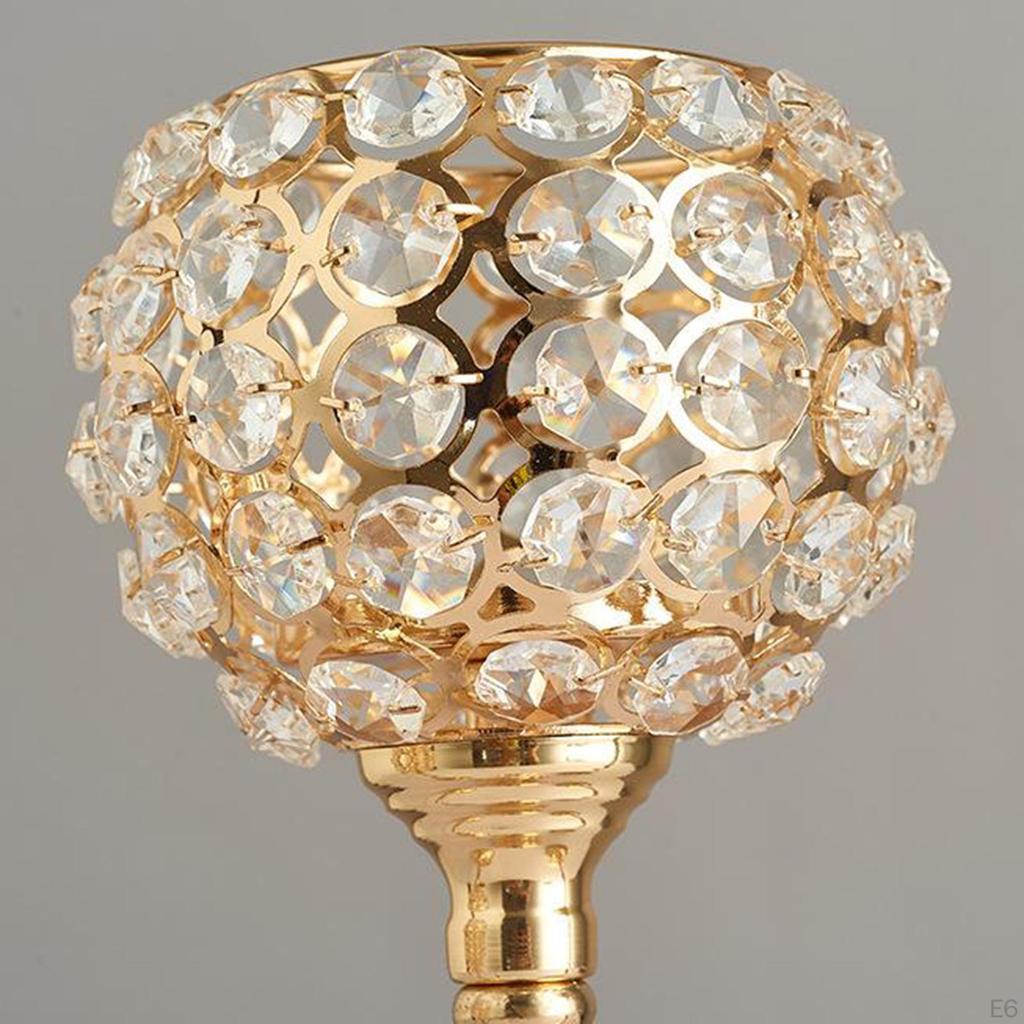 Kristall-Kerzenhalter mit Blume, Tischmittelstücke, Kerzen für Hochzeitsfeiern,