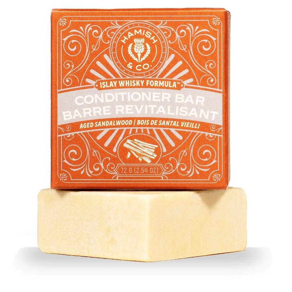 Biori Shampoo Bar Hamish & Co. Conditioner Bar Aged Sandalwood for Men, 2 Pieces, 72g