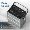 W WINBRIDGE S99 Portable Speaker with Handheld Microphone for Simultaneous High PA System with and MicroSD Ideal for School and More Two-Person Use,