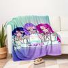 1Pc HUNTR/X Print Flannel Blanket, High quality Digital Printing, Comfortable for All Seasons, Home DecorGifts821033