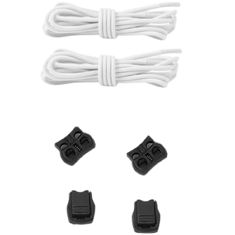Elastic Shoe Laces With Cord Lock Fasteners 3mm Wide 100cm Long Shoelaces Sneakers Lace For Men Women Teen Kid