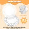 100 Pieces Paper Doilies, 12 Inch Doilies for Food, Disposable Lace Paper Doilies for Tables, Round Paper Placemats Bulk for Cakes Desserts Crafts