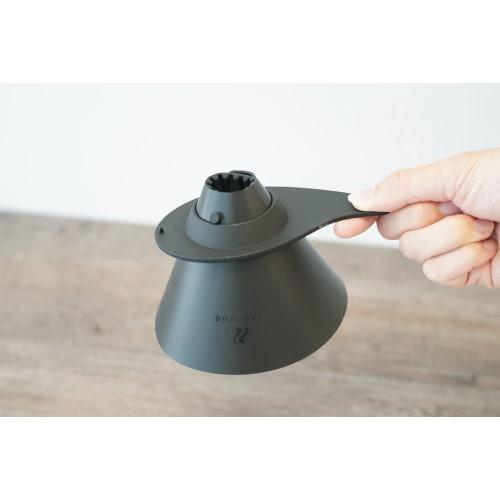 Zebrang V60 Flat Dripper 02 PLUS ZB-VDFP-02B, Lightweight, Portable, Pocket-sized, Perfect for Outdoor Activities and Camping. Serving 1-4 Cups of Cof