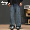 JEEP SPIRIT Men's American Style Washed Jeans 1105