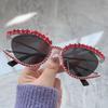 Fashion Luxury Crystal Shiny Sunglasses Women Sexy Cat Eye Rhinestone Party Elegant Sun Glasses Female Shades