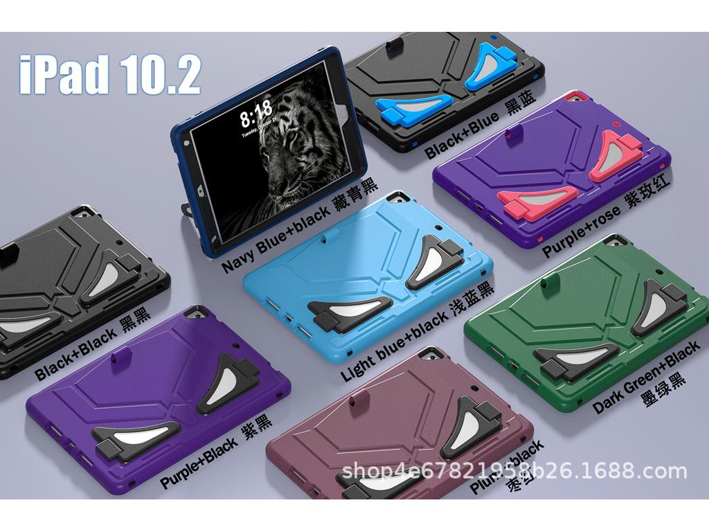 Black Panther iPad 10.2" Kids' Protective Case with Anti-Fall Silicone & PC Stand