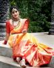 Indian Traditional Soft Lichi Silk Saree With Jecquard  Weaving