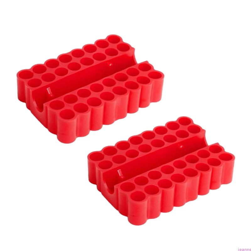 32 Holes Screwdriver Bits Holder PVC Soft Rubber Storage Tray Organizer Hex Screwdriver Head Drill Bit Stand Power Tool