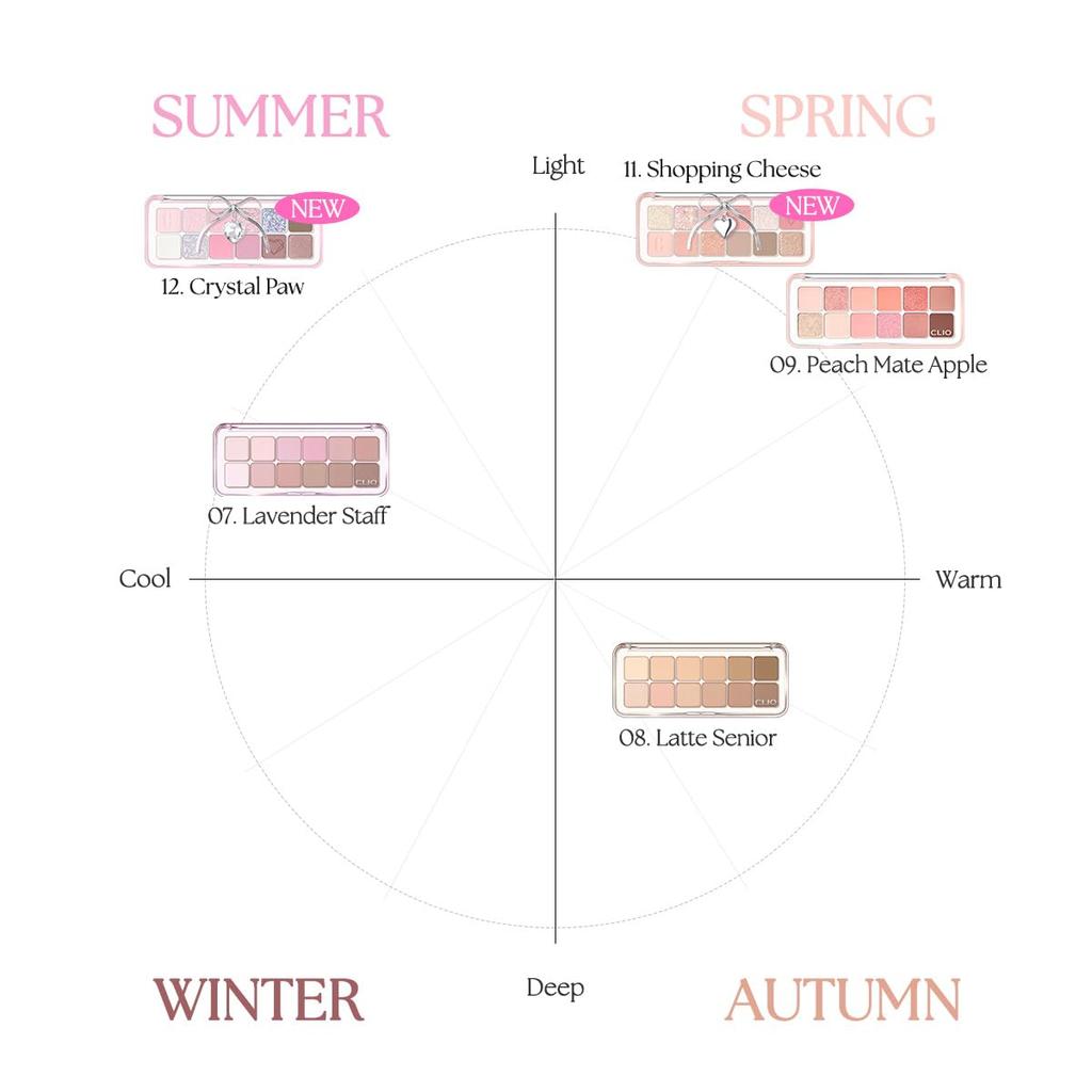 Paleta cieni do powiek CLIO PRO AIR [Oficjalna] (#07 (PERSONEL LAWENDOWY))