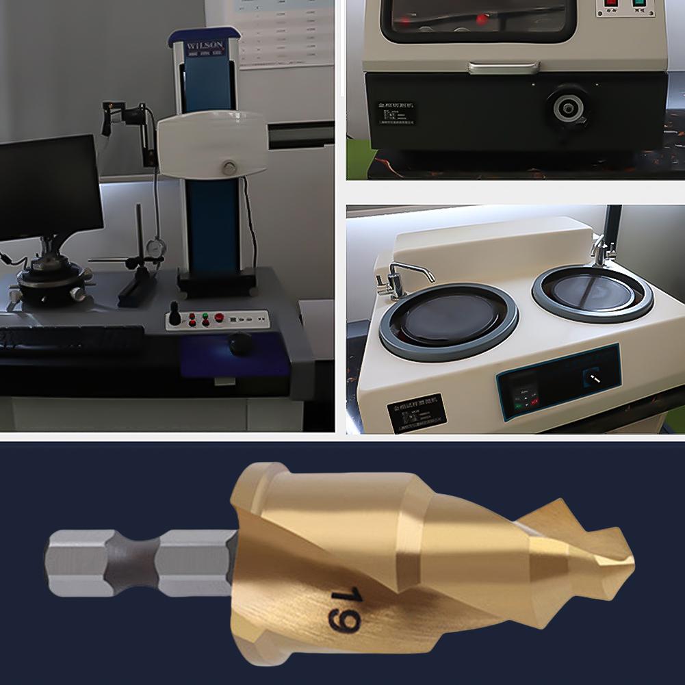 Expansion Repair Drill Bit Full Open Process Lifting Stepped Drill Replacement Hexagon Shank Water Pipe Connection Tool