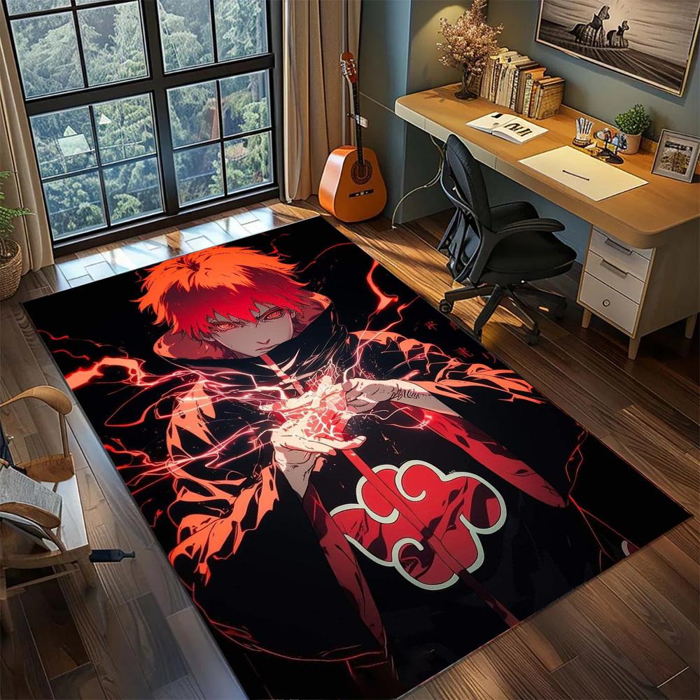 Naruto Non Slip Daily Decor Carpet Rug, Washable Large Area Floor Mat Gamer Room Bedroom Home.-TING