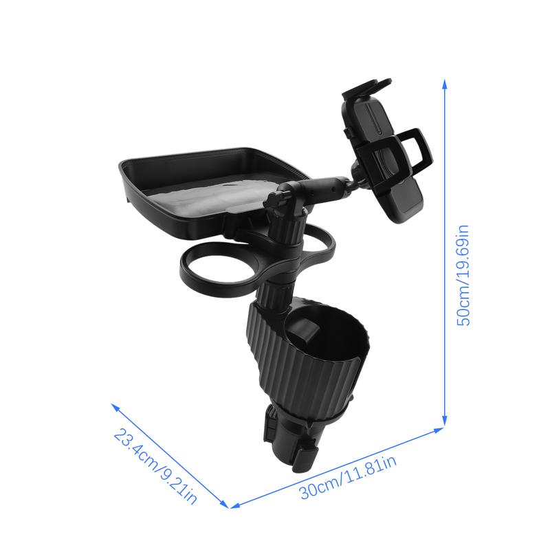 1Pc Car Tablet Holder Cup Holder Extender Adjustable Beverage Bottle Holder With Multifunctional Tray Car Interior Accessories