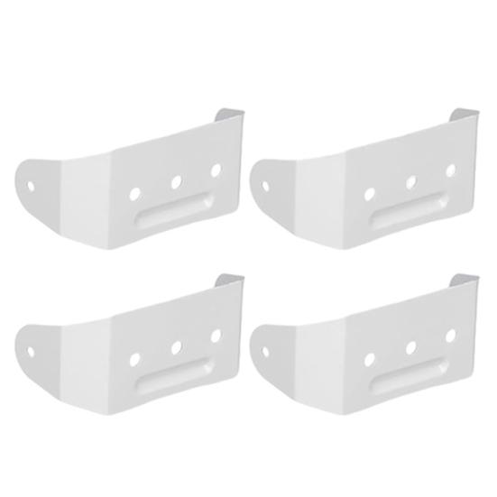 

4/8Pcs Aluminum Alloy Downspout Bracket Mount Rain Gutter Powder Coated Wall Straps 2 x 3 Inch 4pcs