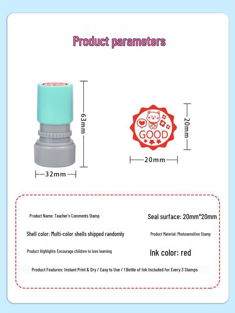 Teacher's Grading Stamps for Kids' Homework - PASS, Good, Perfect