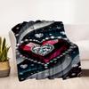 "Shimmering Heart Diamond Necklace: Glamour In Every Detail"Blanket Flannel Throw Blanket for Sofa, Bed, Travel, Camping, Office, Couch, Cha