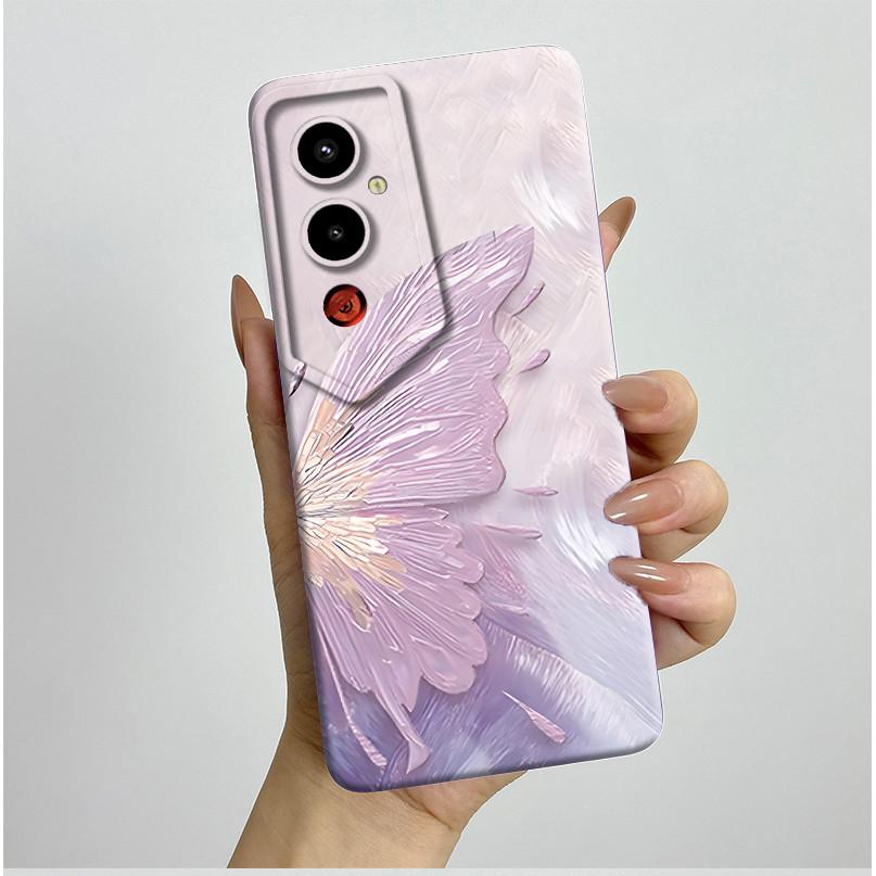 For Tecno Pova 4Pro LG8n Back Cover For Techno Pova 4 Pro Pova4 LG7n Case Silicone Aesthetic Pretty Butterfly Flower Soft Bumper