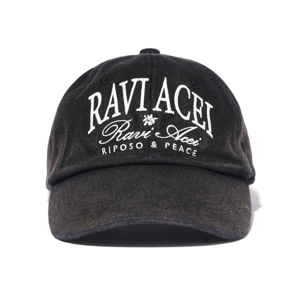 ACEI Ravi Logo Embroidered Ball Cap Charcoal Gray