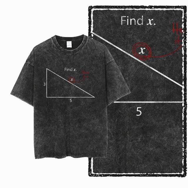 THE COOLMIND SC MATH THEME PAI cotton T-shirt M