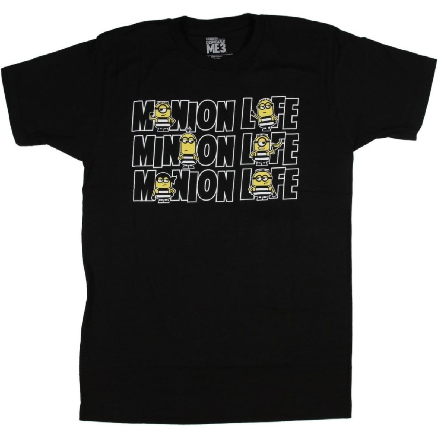 Гадкий Я Мужская Dm3 Миньон Жизнь Тюрьма Банда Смешная Графическая Футболка S