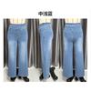 New Zipper High-waisted Loose Wide-leg Pants Cover the Meat and Look Thin Straight Women's Jeans and Trousers
