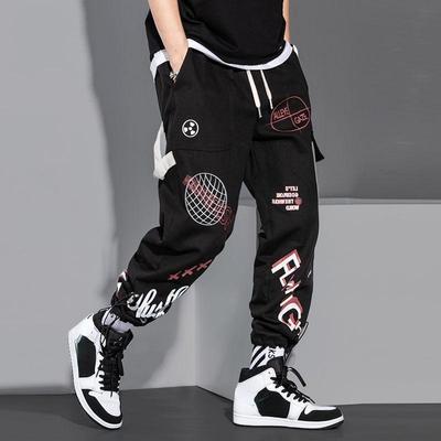 Hip Hop Fashion Pants Streetwear Pants High Street Sweatpants Men Spring Long Pants Stylish Clothing