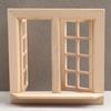 16 Felder Puppenhaus Fenster Modell Holz Quadratische Fenster Modell Miniatur Haus Dekor Für DIY Spielzeug