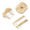 1pc Brass Vernier Caliper, Dual Scale MM & Inch for Precision Measurement, 0.02mm Accurate Tool for Machinist Jeweler