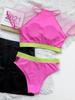 Dambandagebaddräkt Sexig bikini med hög midja