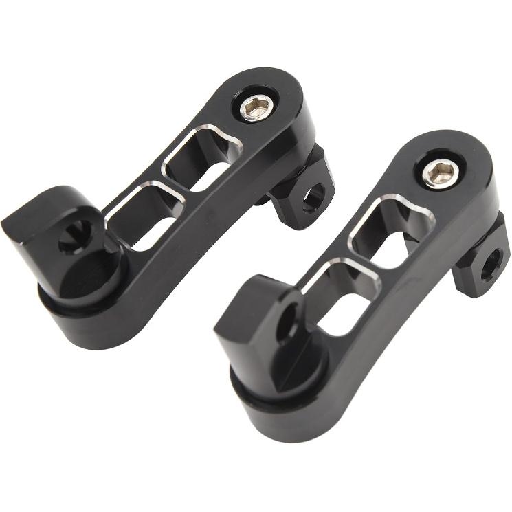 Generic Motorcycle Foot Pegs Bracket, Adjustable Highway Foot Pegs Extension Brackets, Passenger Highway FootPegs Male Mount Foot Peg Clamp Support