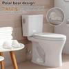 1/2Pcs Polar Bear Toilet Bolt Cover Resin White Bear Animal Figurine Waterproof Toilet Floor Bolt Screw Decorative Cover Home Hotel Bathroom Ornament
