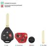 5pcs Xhorse XKTO22EN Universal Remote Key 2nd Generation 4 Button Wire Remote Key for Toyota Style Flat VVDI Mini / Key Tool Max