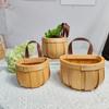 Onion Ginger Garlic Storage Basket Kitchen Ginger Garlic Basket Household Japanese Hanging Basket Handmade Bamboo Storage Basket